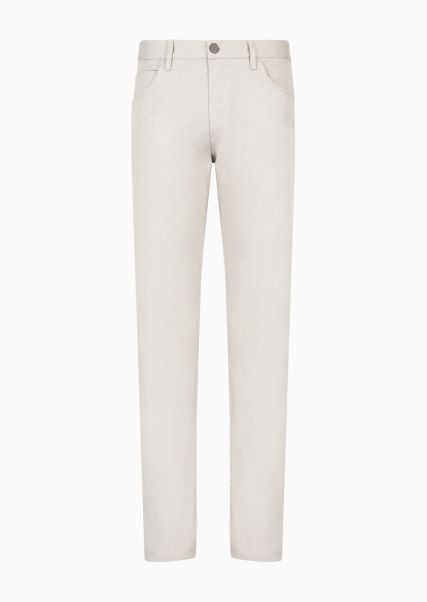 Homme Jeans Pantalon 5 Poches Coupe Classique En Coton Stretch Personnalisé Grey
